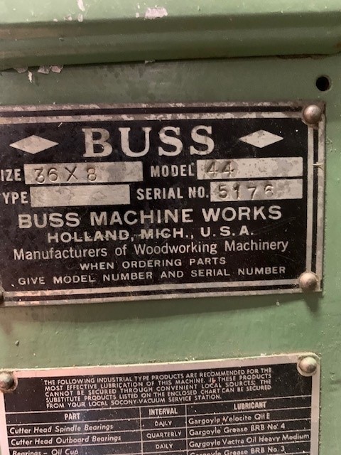 Buss 44 Planer Used Machinery